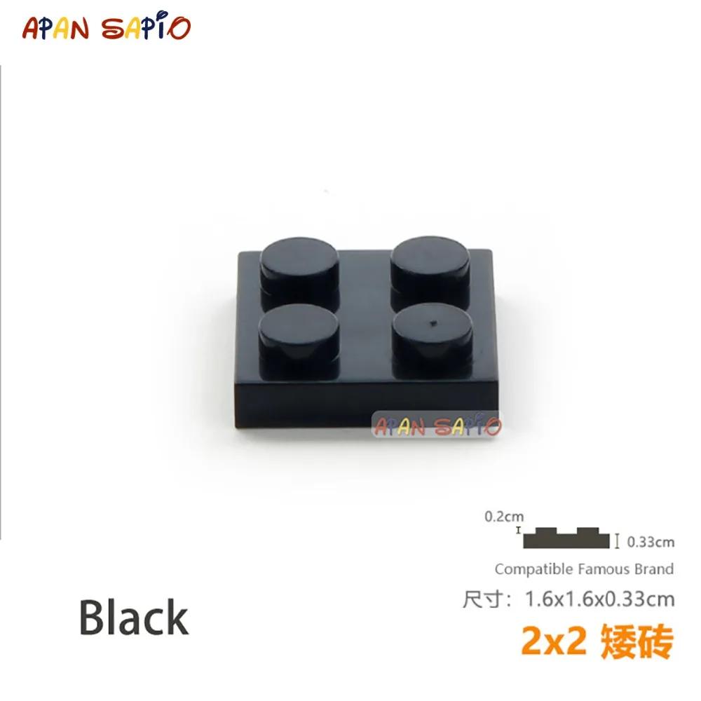 High-Quality 30Pcs/Lot Self-assembly High-Quality Blocks High-Quality Building Construction Pieces High-Quality Thin High-Quality 2X2 High-Quality