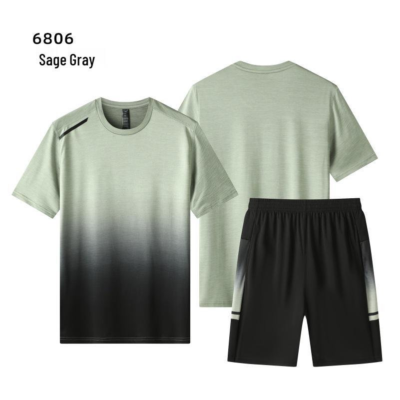 Unisex Quick-Dry Sports Set: Short Sleeve T-Shirt for Running, Basketball, and Casual Wear