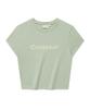 COVERNAT (W) Authentic Logo Baby Fit T-Shirt Light Green