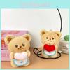 Butter Bear Plush Stuffed Animal Keychain With Pp Cotton Filling For Backpack Decor Gift