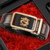 Dragon Year Dragon-Shape Automatic Buckle Men's Belt Leisure Business Bamboo Pattern Crocodile Pattern Automatic Belt