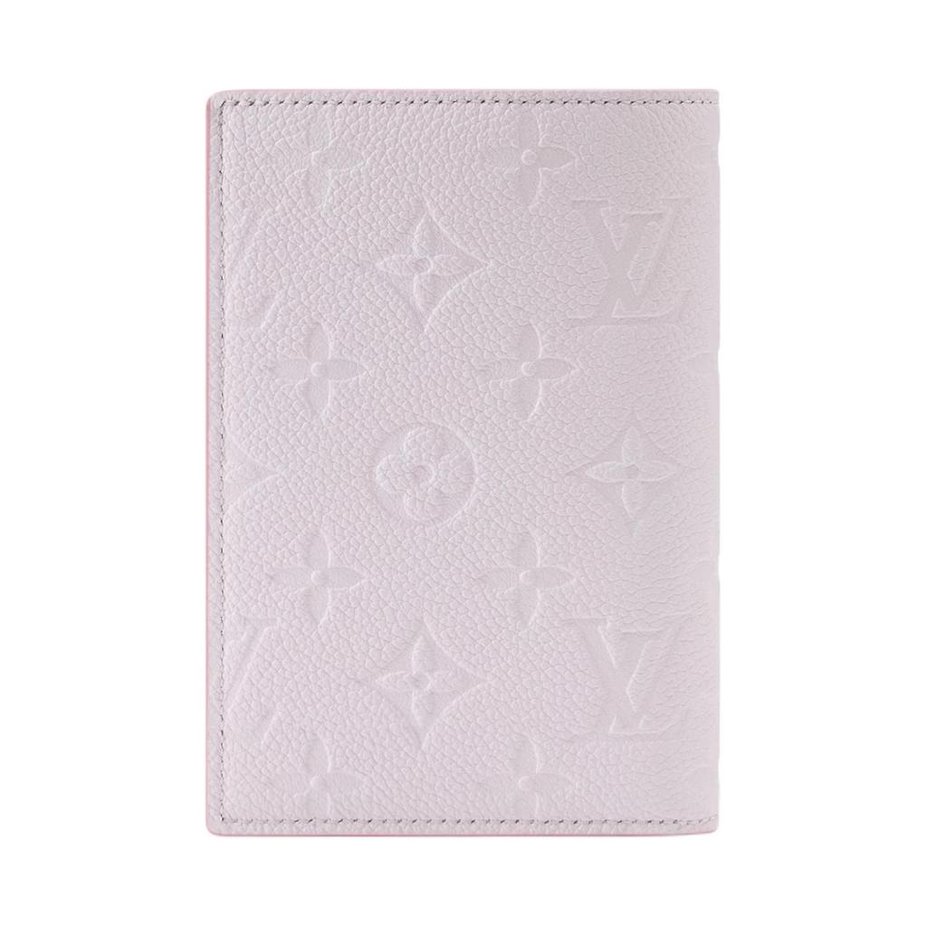 Louis Vuitton Painted Edge Monogram Passport Holder Playful Compact Design Women Accessories Sweet-Lavender M28990