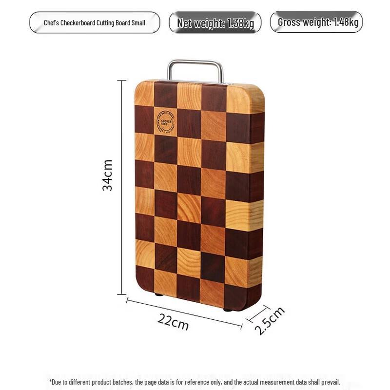 COOKER KING Antibacterial Ebony Wood Cutting Board