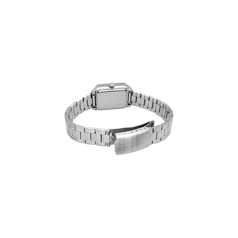 Casio Standard Analogue Ladies Watch LTP-V007D-4E Silver Stainless Steel Case 30m Water Resistant