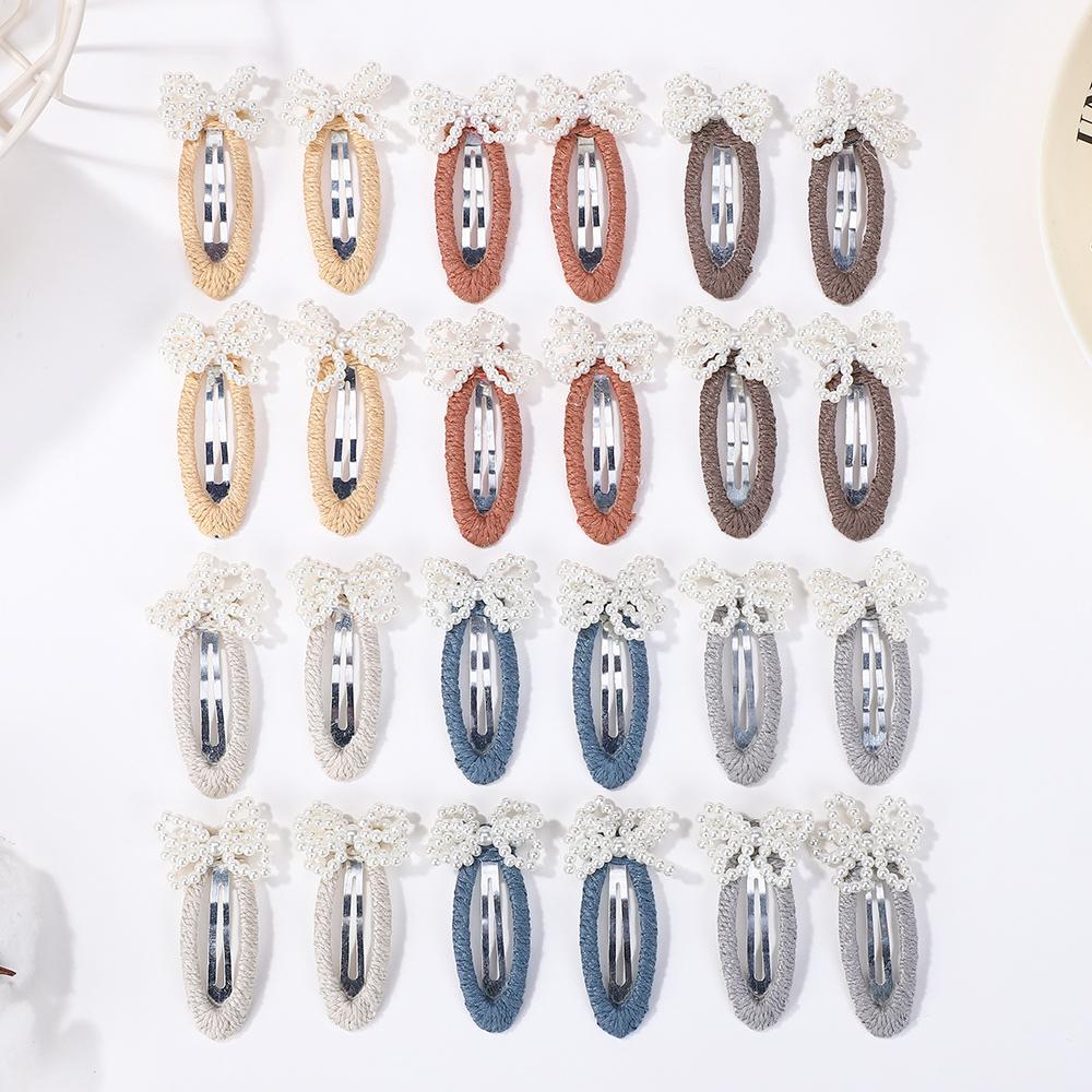 

20PCS/lot random pearl hairclip for girls lovely hair bangs side clip fresh sweet alloy BB hairgripes kids hair accessories