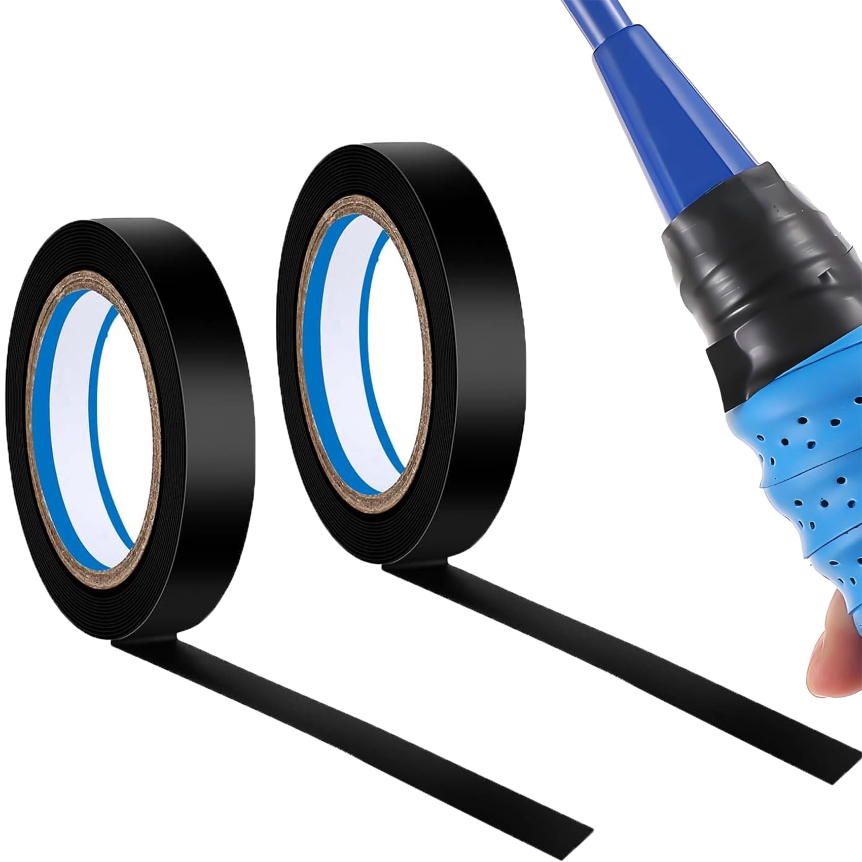 

OKAWASI Tennis Grip Fits 2 10m 1cm Suitable for Sporting Goods Fishing and Bicycle Handlebars Tape, Rackets, Long, Wide, Stretchy, Stadiums, Stores, чёрный