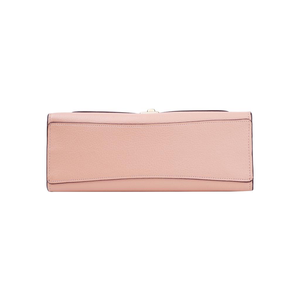 New COACH Lane Pebbled Leather Trunk Bag, Portable Crossbody Bag, Shoulder Bag Women's Cherry Blossom Pink C1540-IMSHL