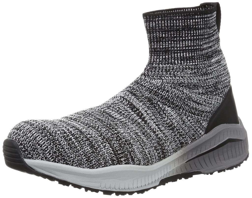 Safety Sneakers Work Shoes Marugo Boot Type Ventilation High Resilience Steel Toecap JSAA Class A Mandom Knit SOC 203 Unisex Adults Gray cm 3E [Margo]