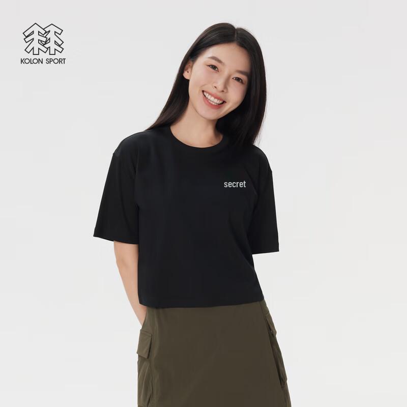 KOLON SPORT Women s Graphic Print Loose Fit Drop-Shoulder Short Sleeve T-Shirt L