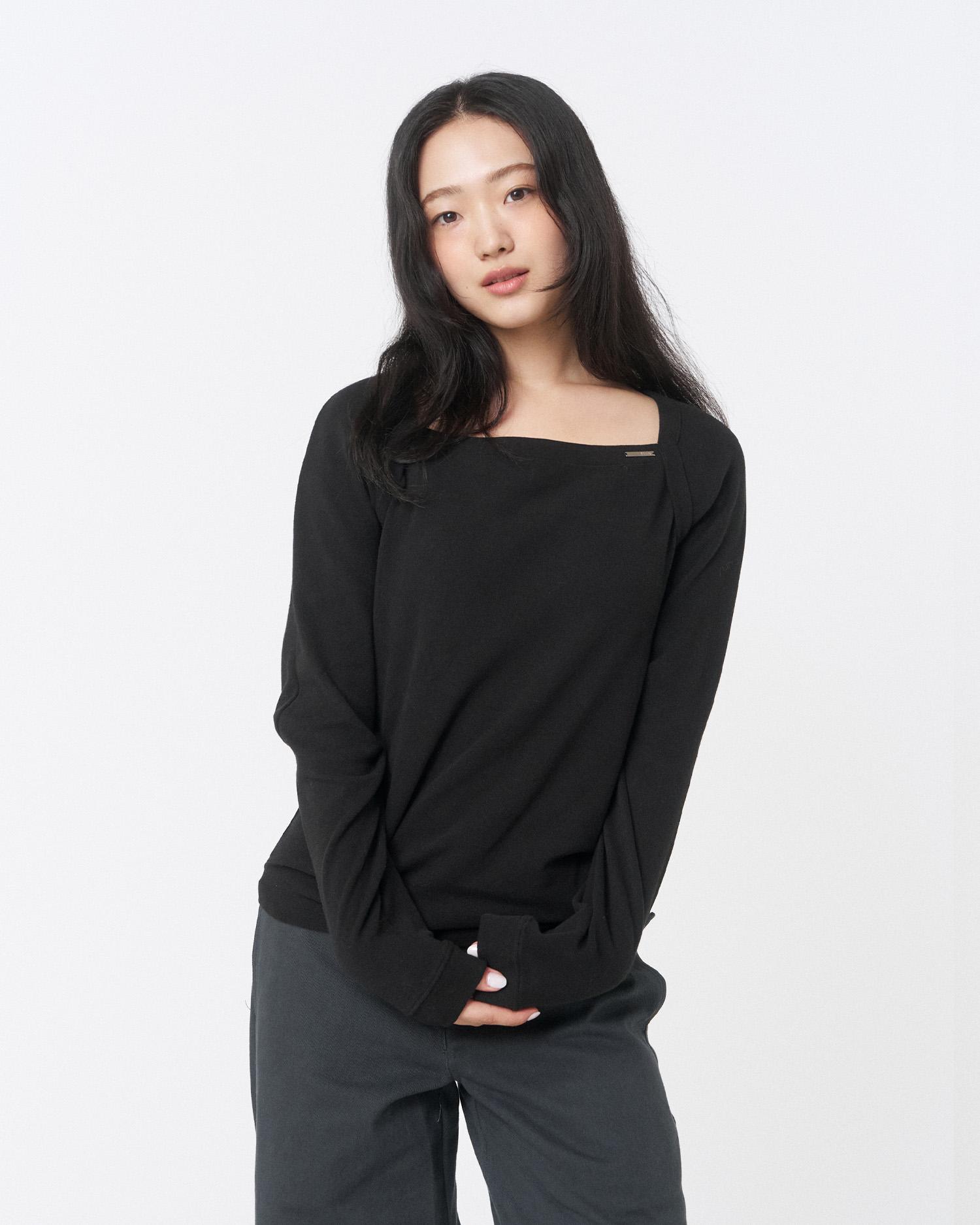 Miseki Seoul Bolero Layered Long Sleeves Black Black/Os