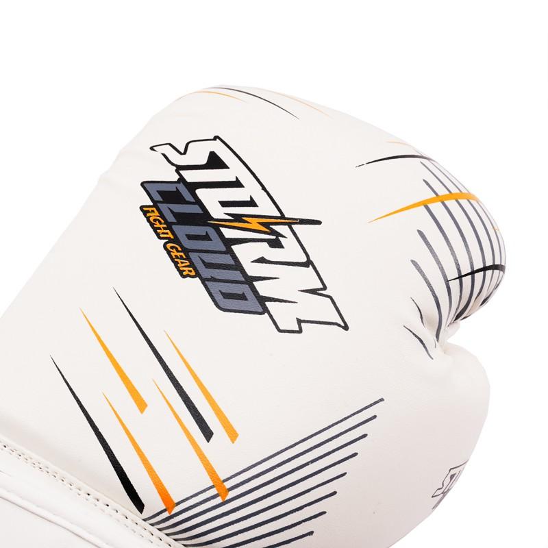 Boxerské rukavice StormCloud StarFall Bílé a žluté 16oz