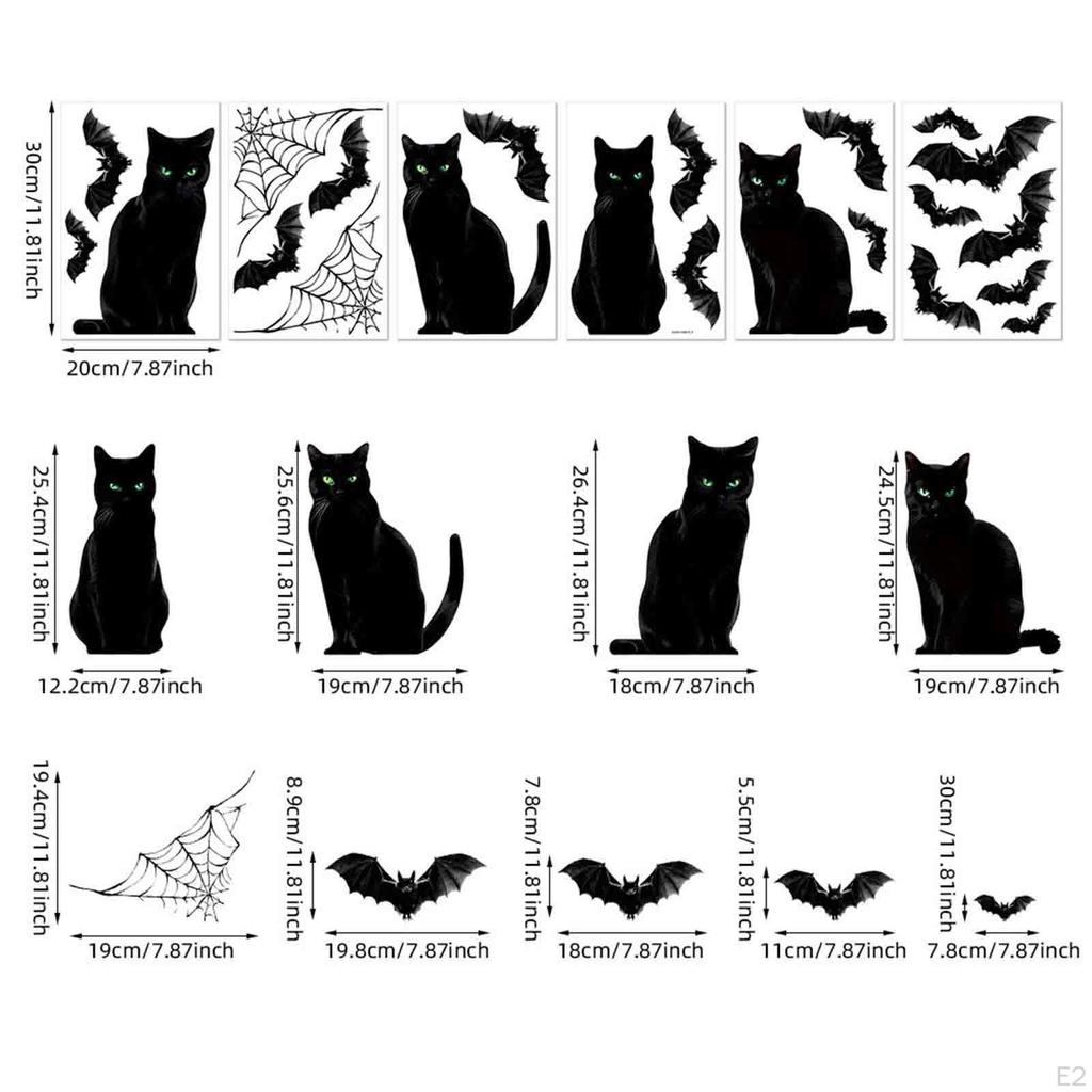 Halloween Window Clings Decals Decoration Stickers for Kids Room