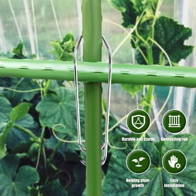 50Pcs Plant Trellis Connecting Buckles 11/16/20mm Plant Climbing Connector Clip Fixing Hook for Garden Plants Vegetable Grape