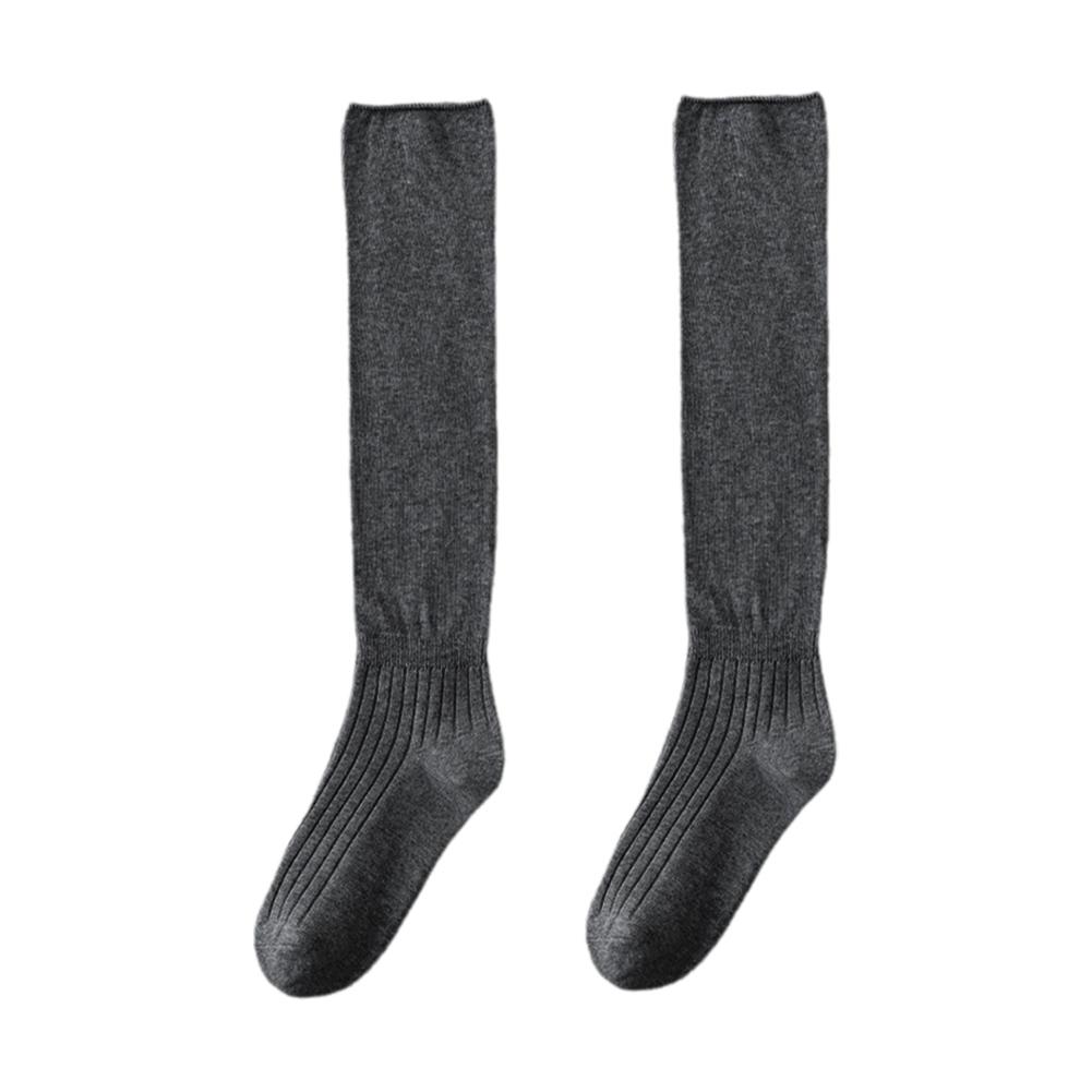 Ciorapi noi de damă Tendințe de primăvară Casual stil preppy șosete comode uni șosete până la genunchi Bumbac Col U2F4