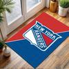 New York Rangers Logo Rug Patterned Carpet, Non Slip Mat Suitable for Living Room and Bedroom Sofas