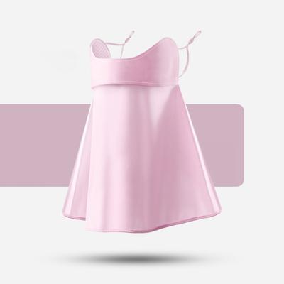 Sonnenschutz Gesichtsmaske Atmungsaktives Eis-Seiden-Sonnencreme-Nackentuch für Sommer-Outdoor-Aktivitäten Kirschblütenrosa
