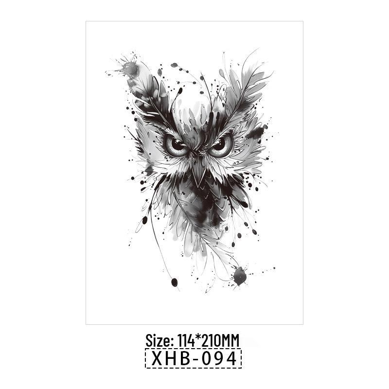 Skull Geisha Sweatproof Tattoo Sticker - Women's Small Full Arm Design