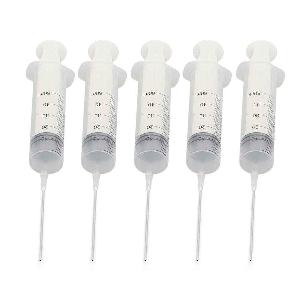 5Pcs Ink Filling Syringe 50ml Injector Drawing Tool with Scale for Printer Cartridge