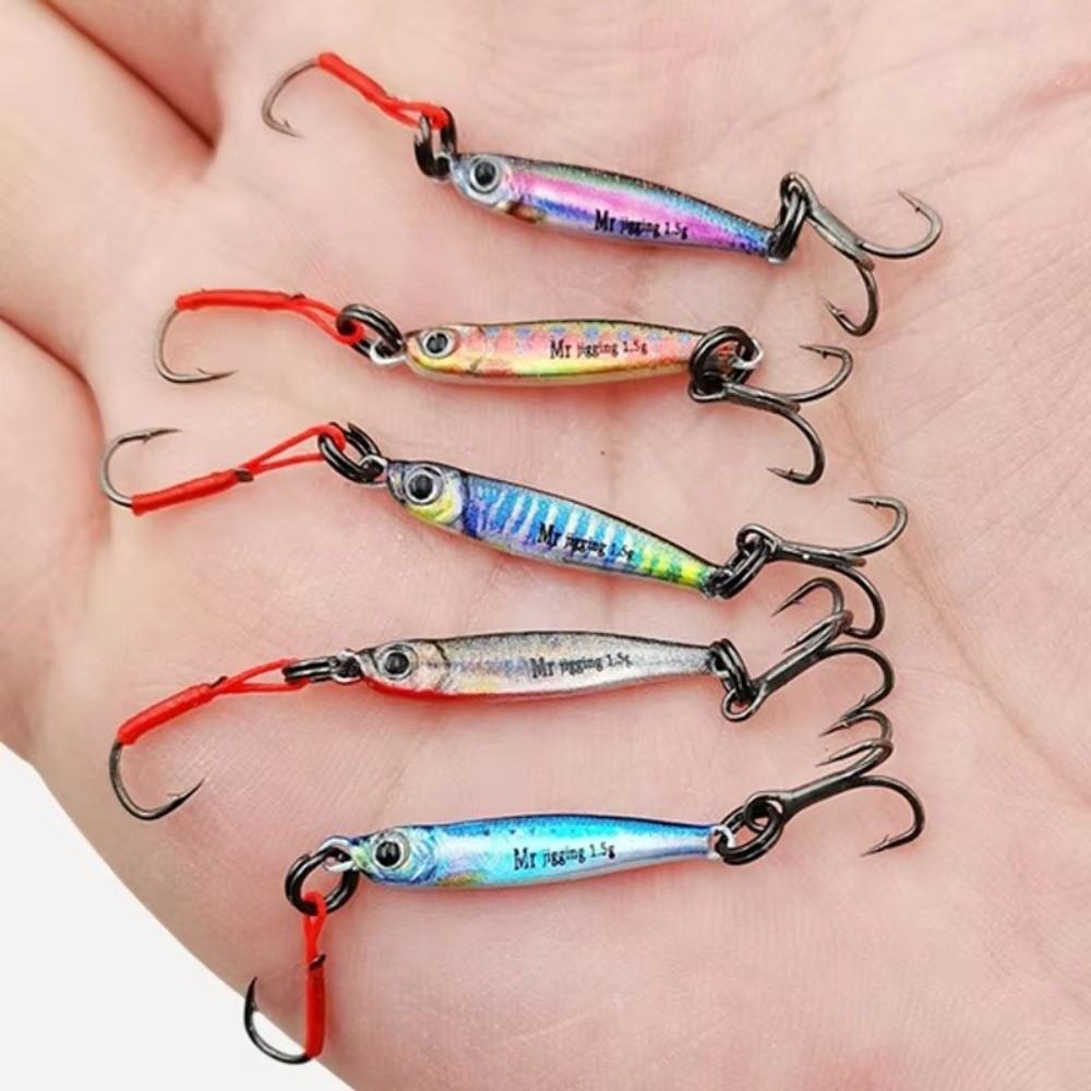 3D Bionics Design Micro Jigging Baits Sequin Finish Micro Fishing Lure Stream Fishing