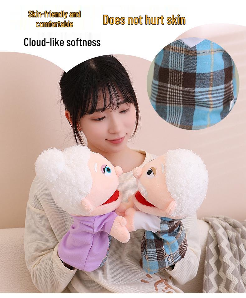Movable Mouth Plush Hand Puppet for Kids' Performance