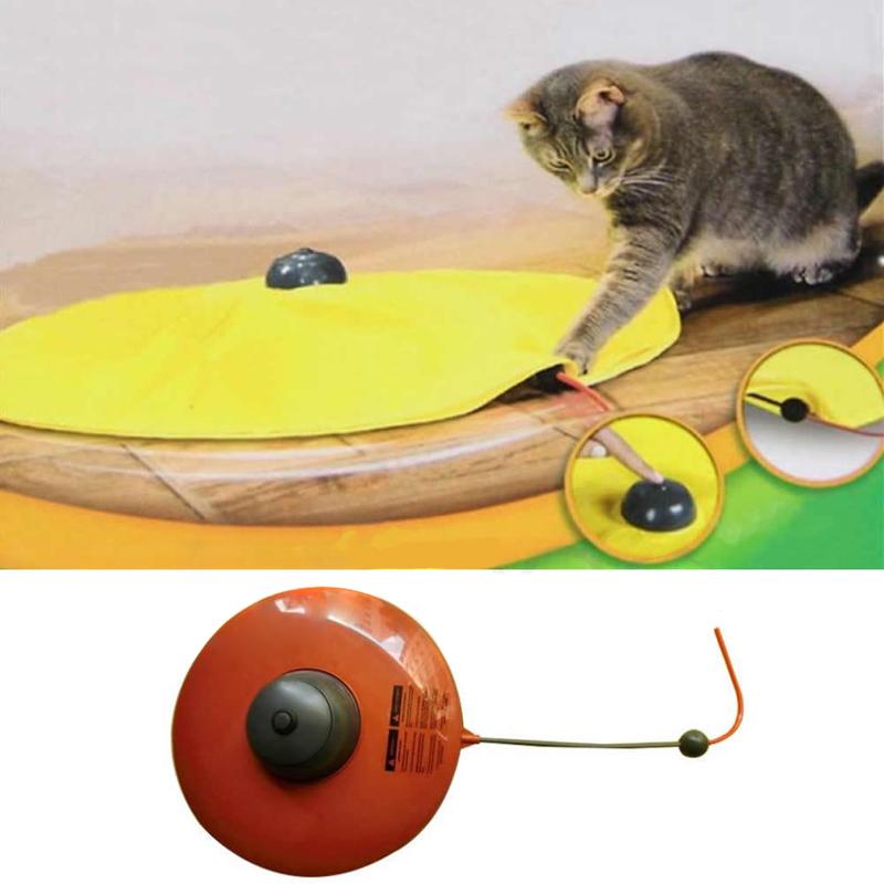 Funny Undercover Fabric Mouse Moving Cats Meow Play Cat Toy For Cat Kitty