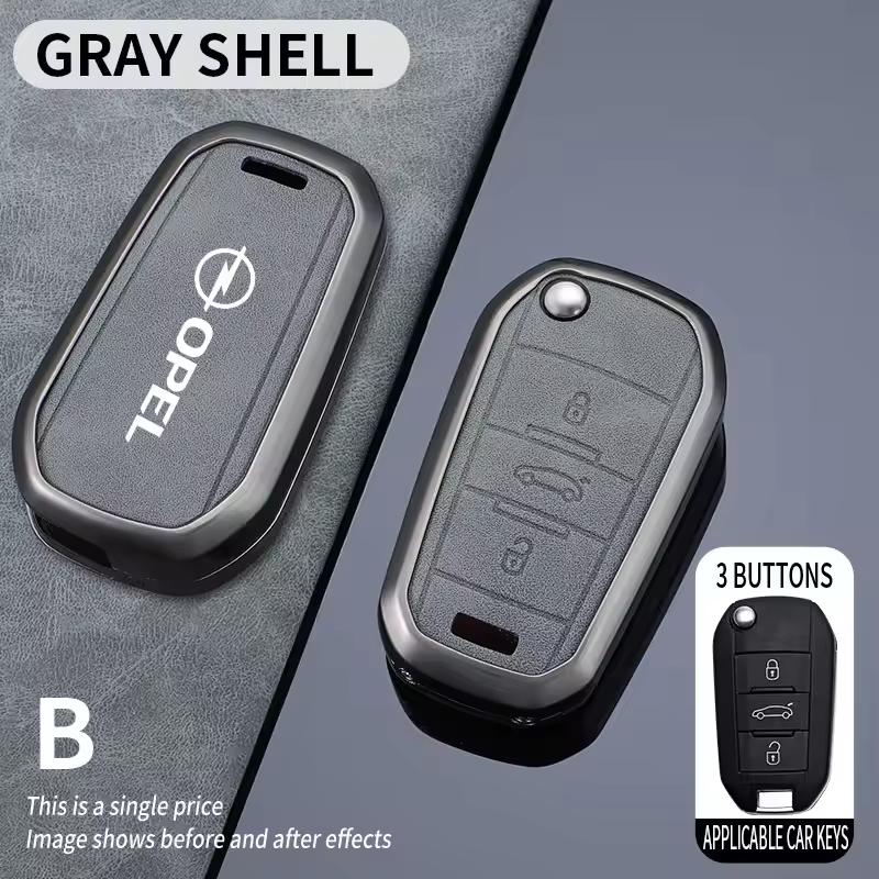 

Zine Alloy Car Remote Key Case Cover Protection Holder For Opel Mokka Corsa Astra Combo Grandland Insignia Frontera Accessories