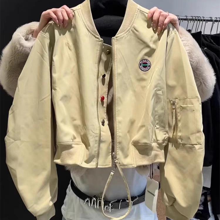 2025 Trendy Women's Casual Baseball Jacket - High-End, Age-Reducing, Stylish Short Coat for Spring/Autumn