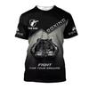 Boxing Sport 3D Printed T-shirt Men's Personality Loose Daily Street Fashion Round Neck Short Sleeved T-shirt
