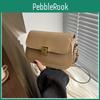 Sac Carré Minimaliste Tendance Décontracté pour Trajet Quotidien 2024 Sac Bandoulière Femme Blanc Kaki Marron Noir