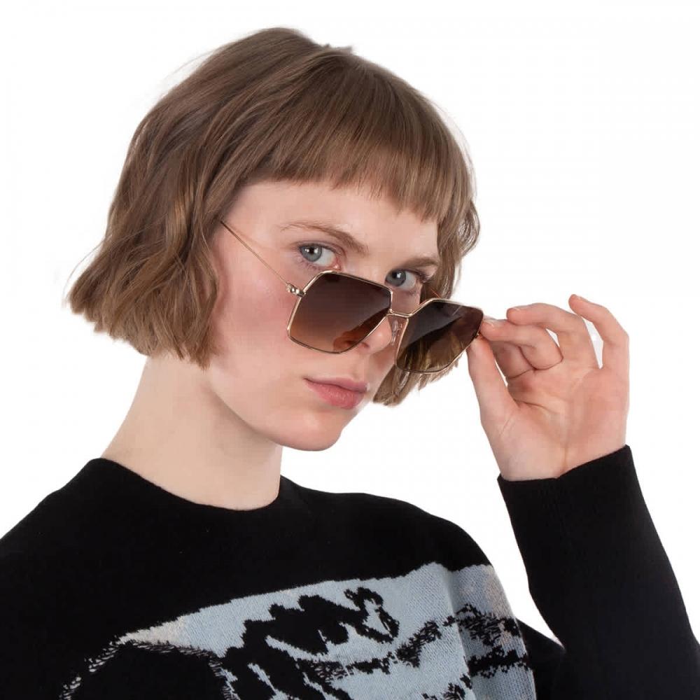 Garrett LeiGht Meadow Sun Olive Gradient Square Ladies SunGlasses 4067 G dGfr oG 56 Multi