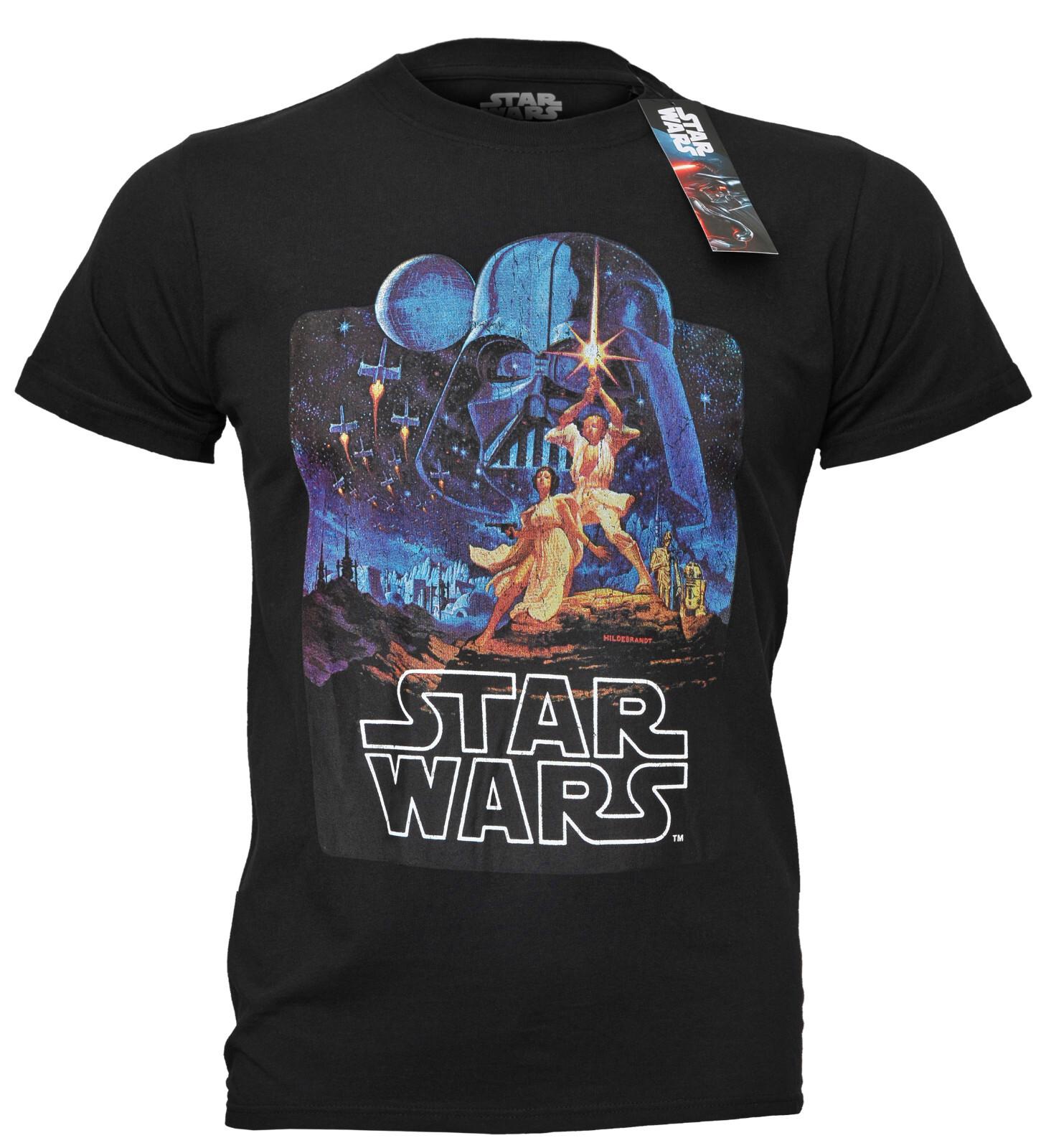 Official Star Wars T Shirt Poster A New Hope Luke Skywalker S M L XL XXL XXXXL