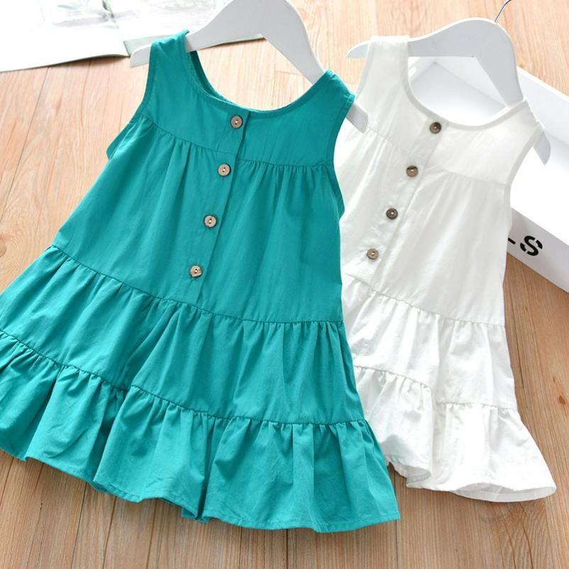 Girls' Vests, Summer Children's Clothing, Western Style Mid-length Skirts, Comfortable Baby Sleeveless Shirts, Tops