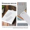 The New 6 Pcs/Set Rectangle Silicone Bookmark Mold DIY Bookmark Mould Making Epoxy Resin Jewelry Craft Transparent Mold