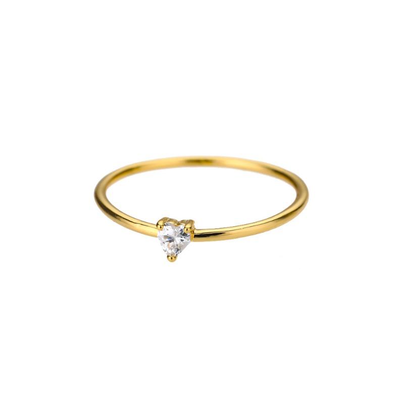 Zircon Ring Niche Unique Design Ring Daily Commuting Wear Hand Jewelry