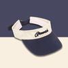 New letter color matching sun protection empty top hat women's summer outdoor UV protection sun hat sports cap