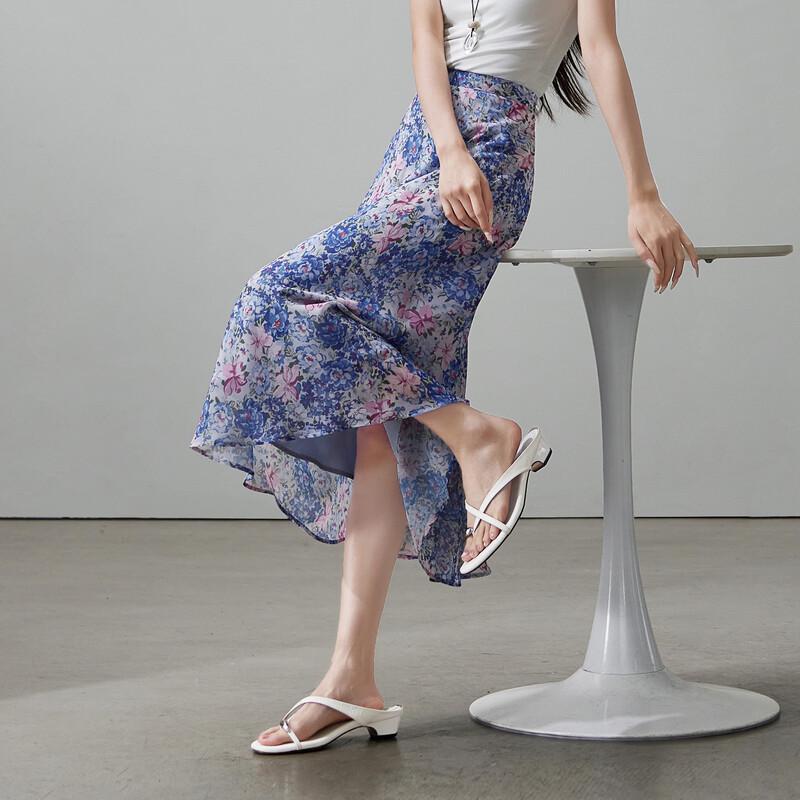 SOFSIL Women's Floral Print Midi Skirt