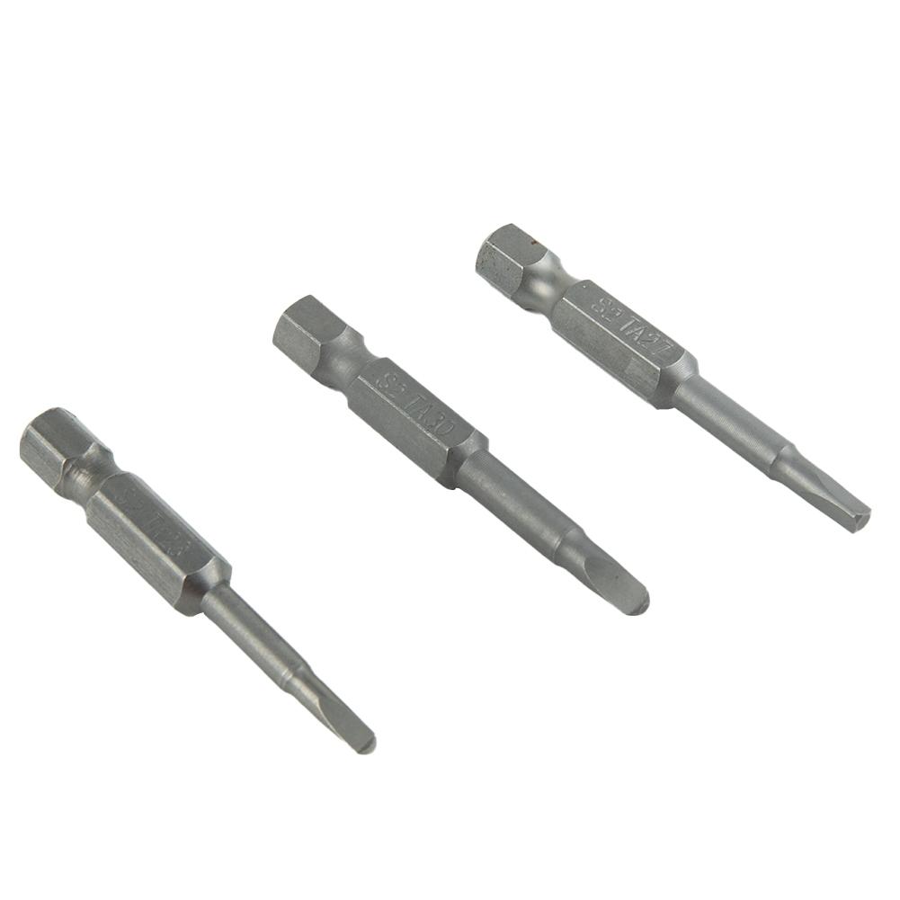 Alloy Steel Screwdriver Bits Grey Hex Shank Magnetic