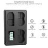 EN-EL15C EN-EL15a EN-EL15b 3 Slot Battery Charger For Nikon Z6 III Z6 II Z6 Z7 II Z7 D850 D810A D810 D800E D800 D750 D610 D600