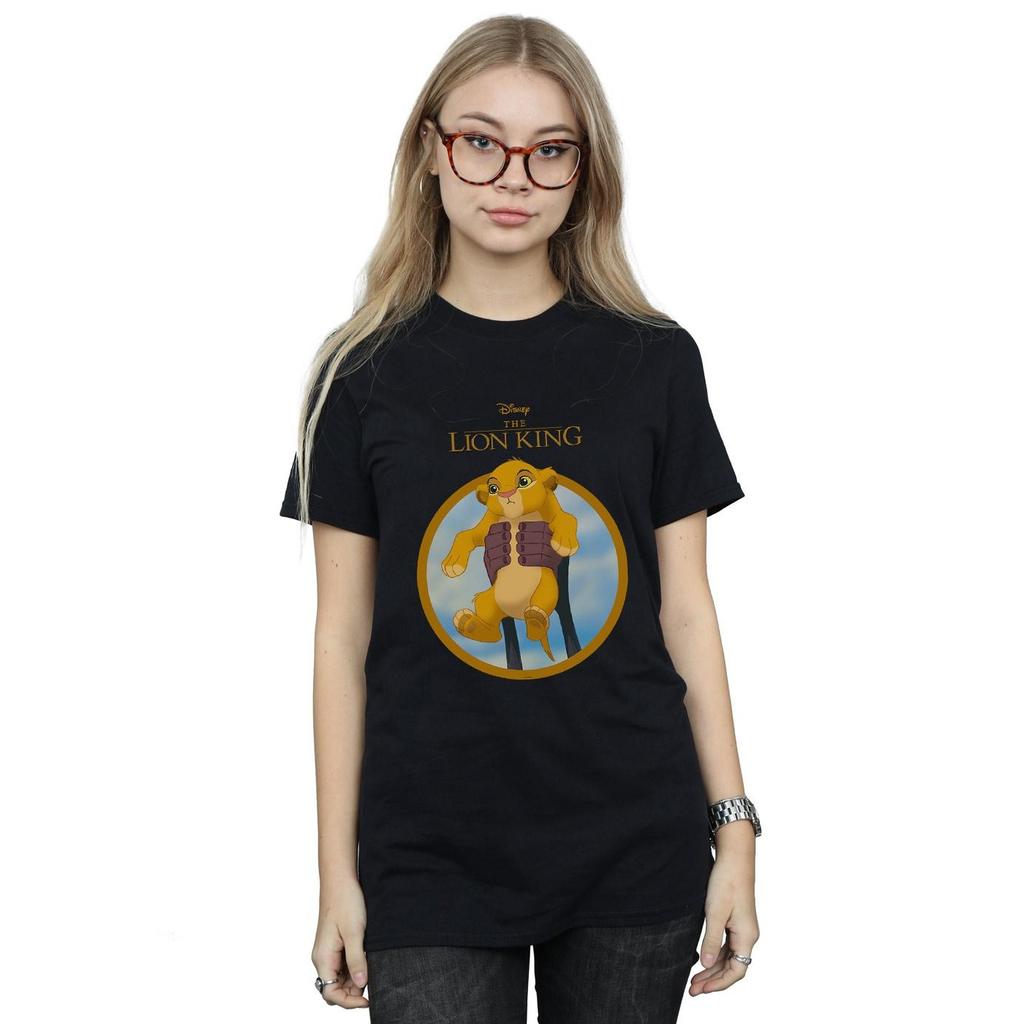 Disney Womens/Ladies The Lion King Show Simba Cotton Boyfriend T-Shirt