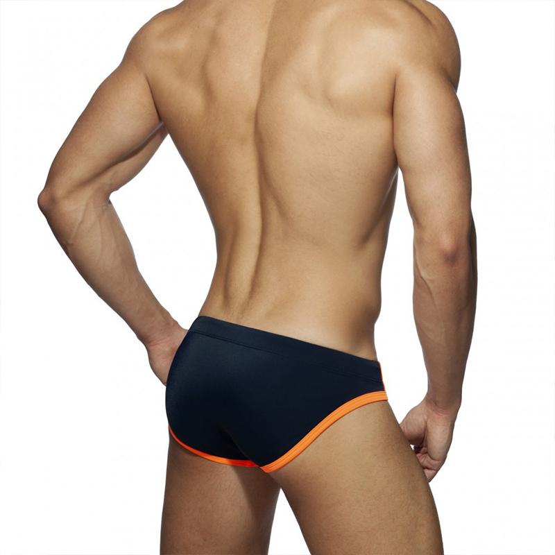 1Pc Beach Swimsuit Summer Dressing Swimming Trunks Sexy Men's Trend Lace Triangle Shape Digital Printing