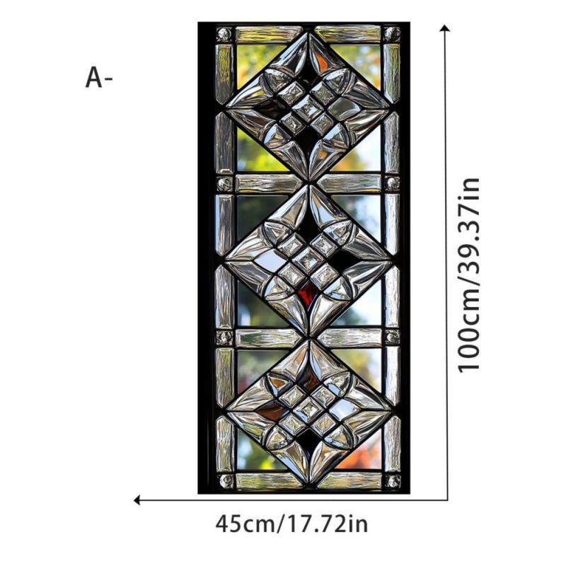 45*100cm Electrostatic Glass Sticker UV Blackout Decorative Window Stickers