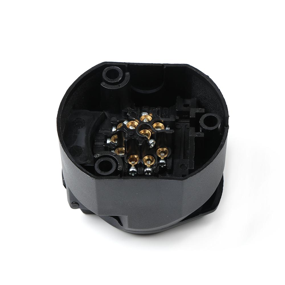7/13 Pin Euro Trailer Socket Car Accessories Caravans 13 Pole Tow Bar Towing Socket Plug 12V Electrical Connector Adapter