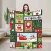 New Year Plaid & Pattern Soft Warm Blanket  Students Plush Bedding Throws Funny Couch Chair Flannel Bedspread Sofa Bed Cover