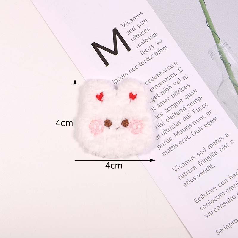 10/20pcs DIY Embroidery Fabric Colorful Plush Girl Portrait Clothing Accessories Hair Accessories Decorative Eco Friendly Dyes