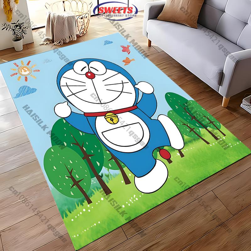 3D Various Sizes Doraemon Carpet New Release! Living Room Bedroom, Sofa Large Size Rug Kids Room Decor Mat Gift for Kids Adults