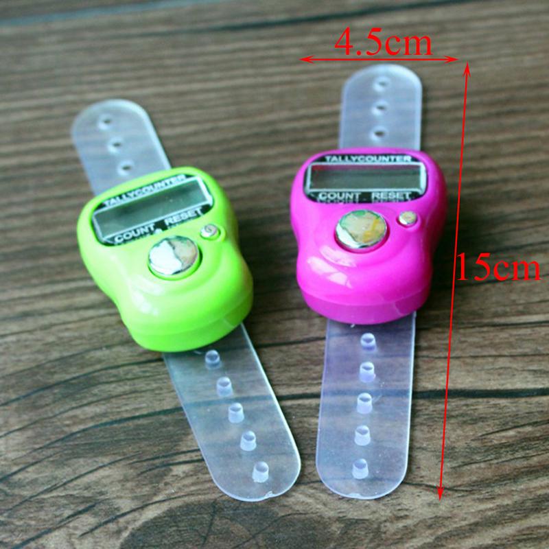 Random Digit Digital Lcd Electronic Finger Hand Ring Knitting Row Tally Counter