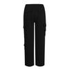 Women's Casual Fashion Solid Color Elastic Waist Drawstring Pockets Wide Leg Straight Pants
