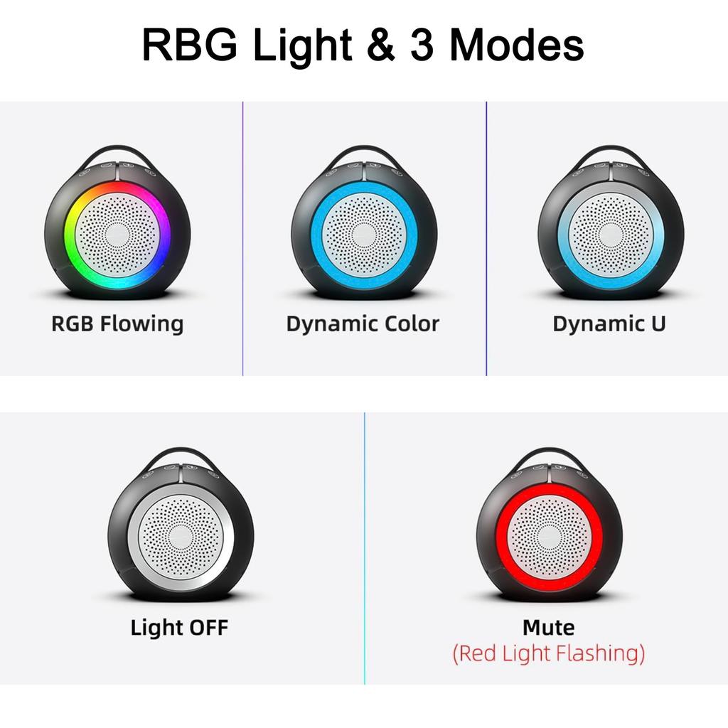 Computer Speakers for Desktop/PC/Laptop USB Plug-N-Play RGB Speakers Compatible with Windows/macOS/ChromeOS