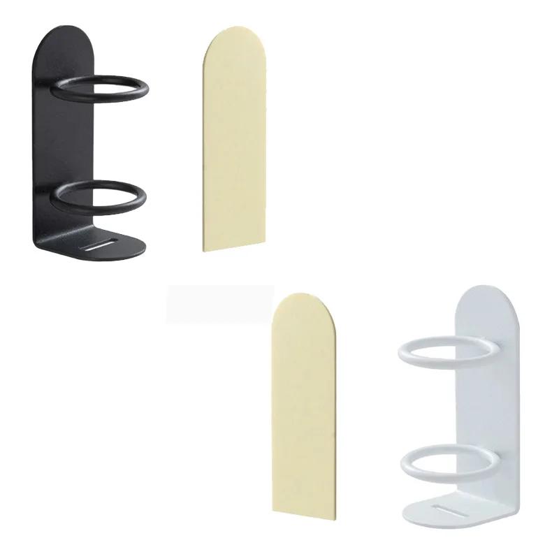 Wall Mounted Electric Toothbrush Holder Self Adhesive ABS Food Grade Ventilated Quick Drying Razor Holder Bathroom Organizer Bla