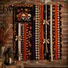 Seasonal Festival Gift Halloween Rag Banner, Orange Black Skull Ghost Pumpkin Hanging Decoration, Rustic Theme Banner Fabric Stripe for Front